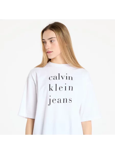 Krátke tričko Calvin Klein biela