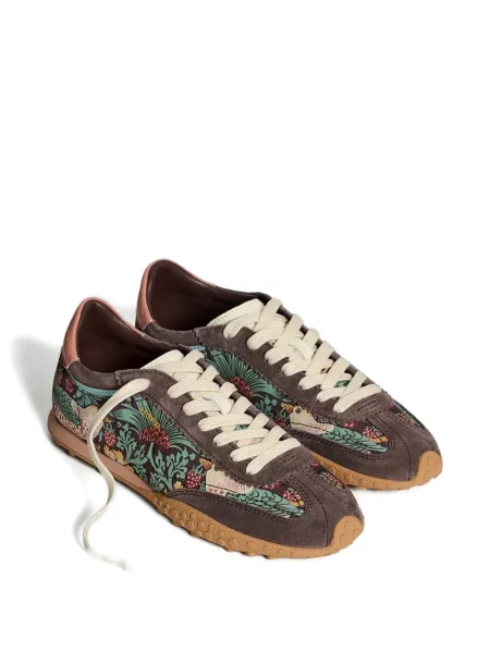 Fűzős virágos sneaker Hoff nyomtatás barna