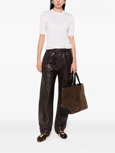 Top Max Mara de lână scurt alb