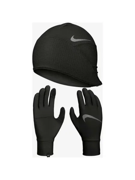 Komplet rękawiczki i czapka Nike Essential XS-S czarne