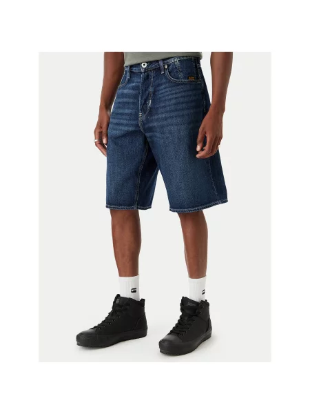 G-Star Raw Τζιν σορτσάκια Deeggie Regular Fit μπλε