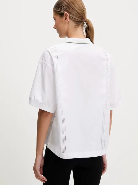 Поло Lacoste белое