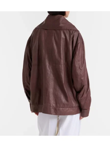 Geanta de piele Calvin Klein Collection maro