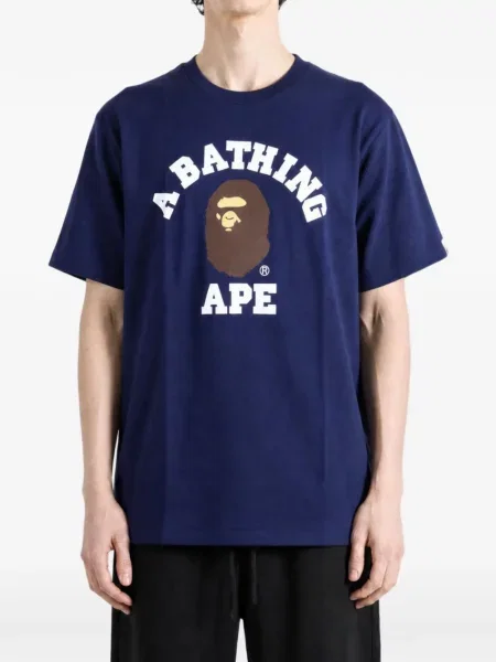 Tricou A Bathing Ape® cu imagine albastru