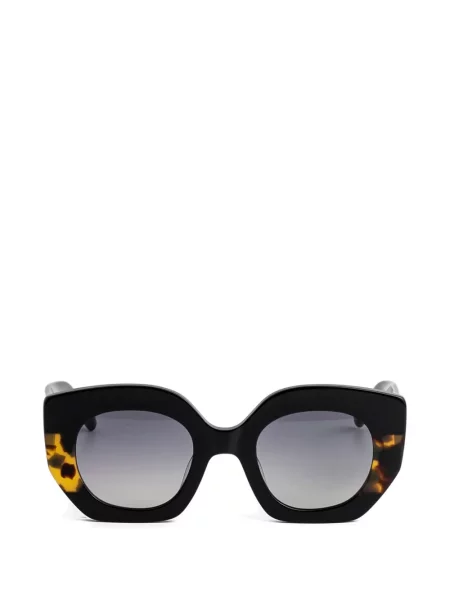 Ochelari de soare Kaleos cu imprimeu geometric negru