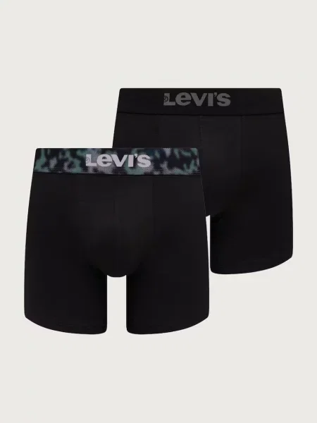 Levi's přiléhavé boxerky s bavlnou černé