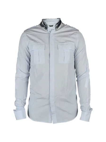 Gulerat cămașă de blugi Balmain albastru