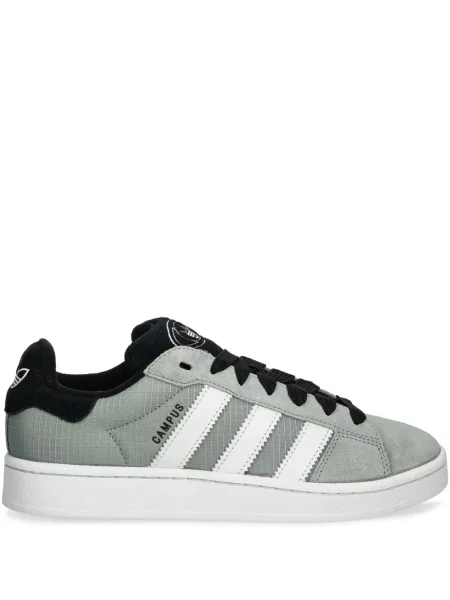 Sneakerși Adidas Gazelle din piele de căprioară cu decolteu rotund alb