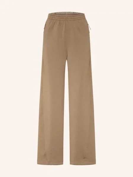 Under Armour Tepláky Unstoppable Flc Open khaki