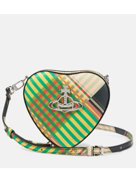 Usnjena torbica Vivienne Westwood z vzorcem srca