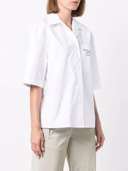 Cămașă Off-white din poplin alb