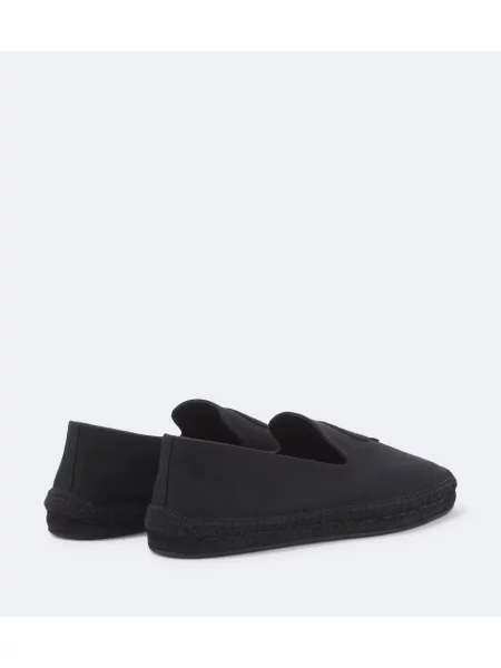 Espadrile Christian Louboutin din canvas negru