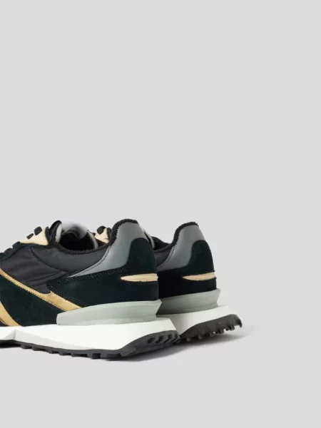 Sneakersy z mieszanki skóry z detalem z logo Ghoud czarne