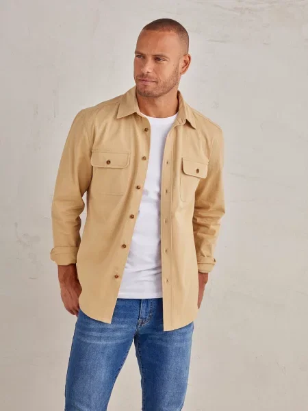 JOHN DEVIN Košile velbloudí