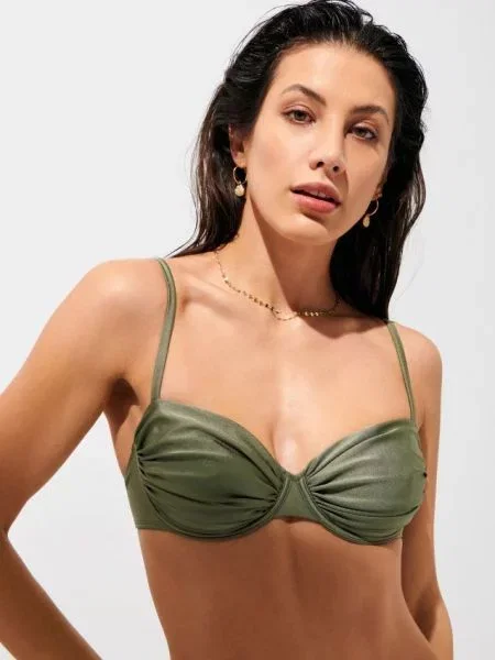 Sinsay plavky horní díl olivová