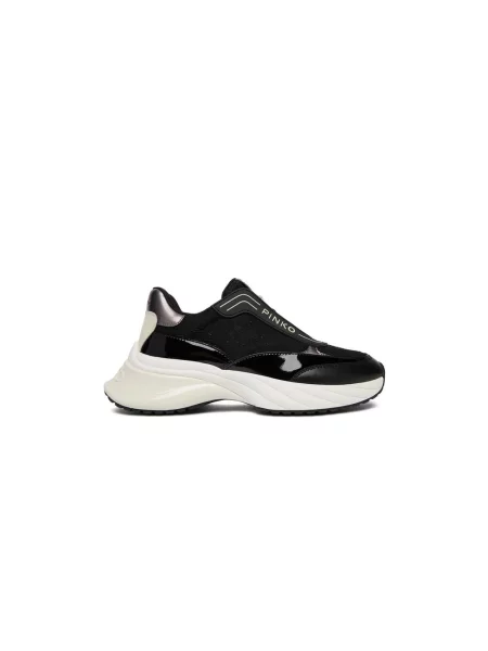 Sneakersy Pinko skórzane czarne