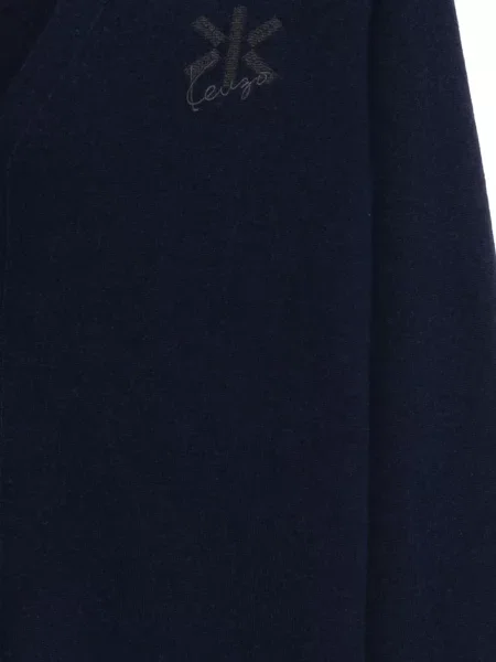 Cardigan Kenzo cu broderie albastru
