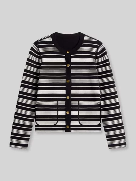 Kardigan rozpinany o kroju regular fit z mieszanka bawełny Tommy Hilfiger czarny