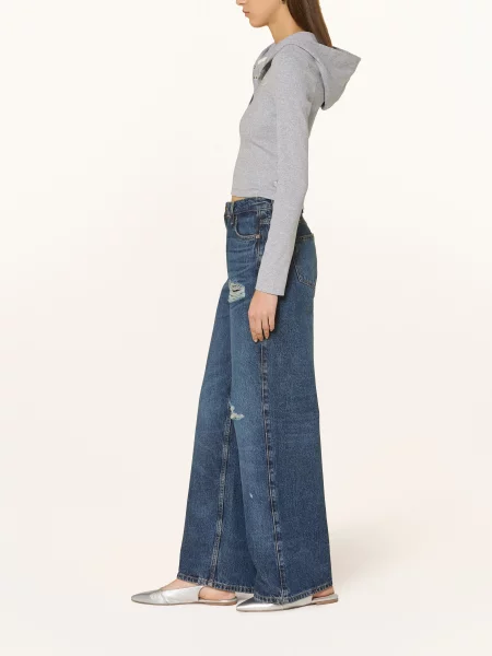 Guess Jeans Jeansy Wide Leg blau