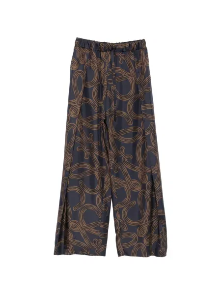 Pantaloni Loewe cu imagine albastru