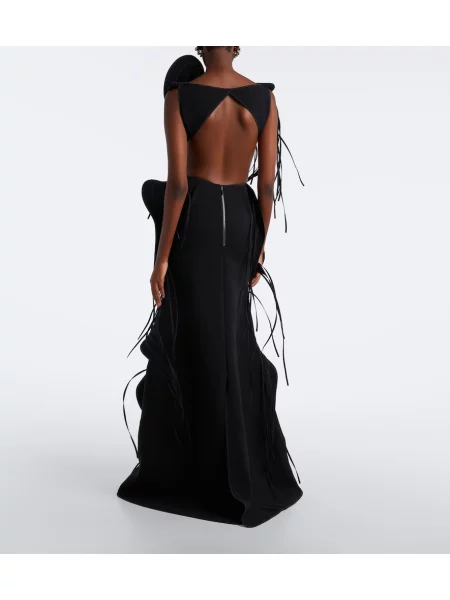Rochie Maticevski cu franjuri negru