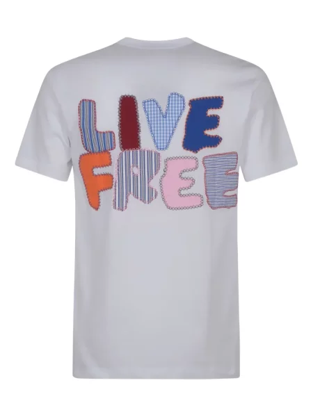 Tricou Comme Des Garçons cu aplicații alb