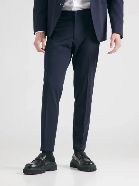 DRYKORN Pantaloni cu dungă AJEND bleumarin