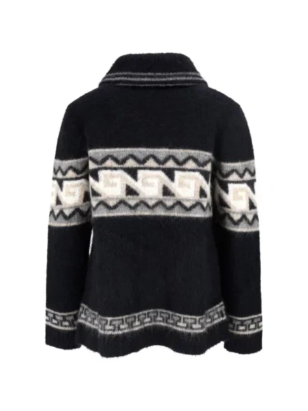 Gulerat geacă Borgo Asolo cu imprimeu geometric negru