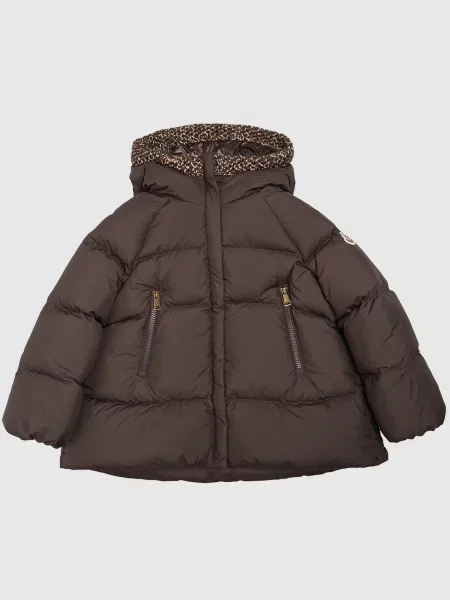 Детский пуховик Moncler Enfant коричневый