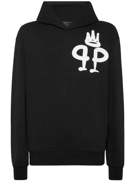 Hanorac cu glugă Philipp Plein negru
