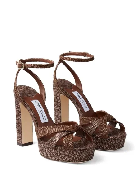 Sandale Jimmy Choo cu platformă maro