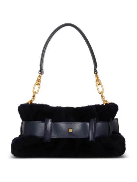 Geantă plic Balmain cu cataramă negru
