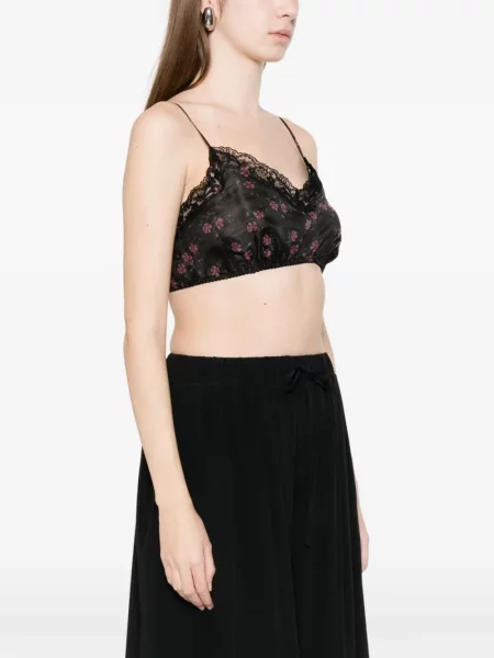 Cropp top Simone Rocha cu model floral din dantelă negru
