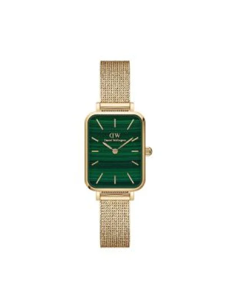 Daniel Wellington óra Quadro sárga női zöld