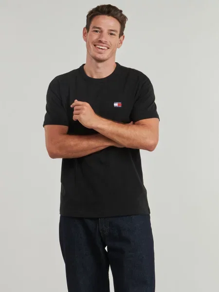 Kratak majica Tommy Jeans crna