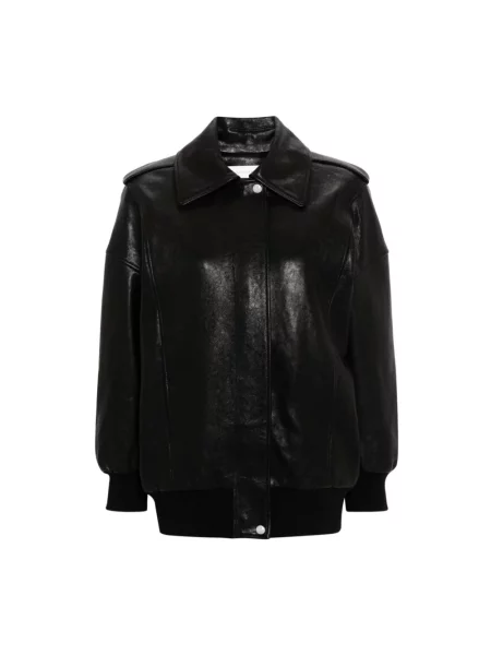 Kurtka skórzana Alexander Mcqueen czarna