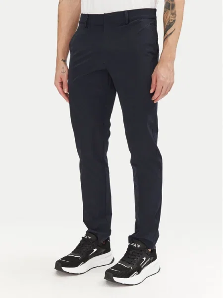 Emporio Armani Szövet nadrág Sötétkék kék