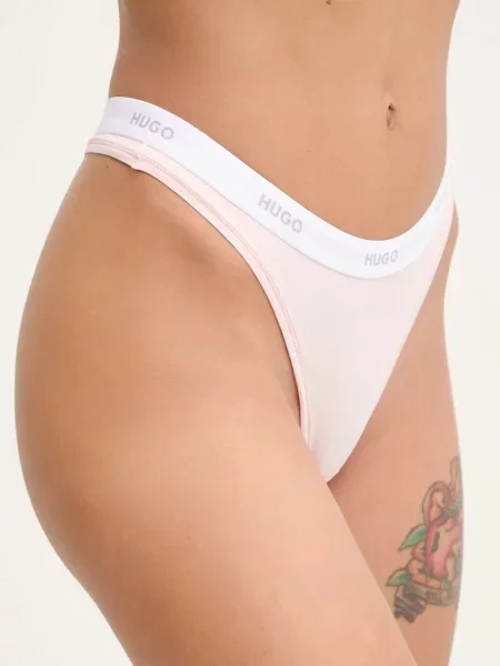 HUGO tanga s ID THONG růžové