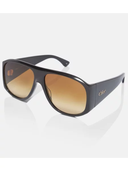 Ochelari de soare Chloé cu autograf maro