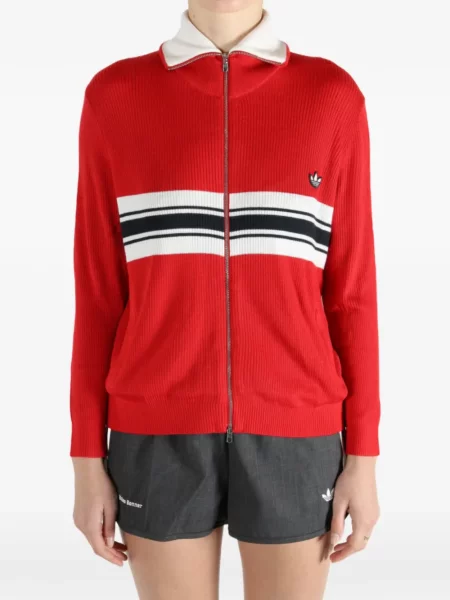 Sneakerși Adidas Adizero cu dungi cu paiete roșu