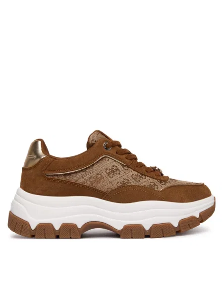 Sneakersy Guess hnedá