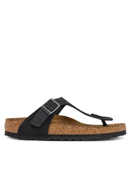 Birkenstock Japonke Gizeh SFB LENB črna
