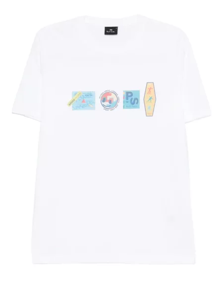 Tricou Ps Paul Smith cu imagine alb