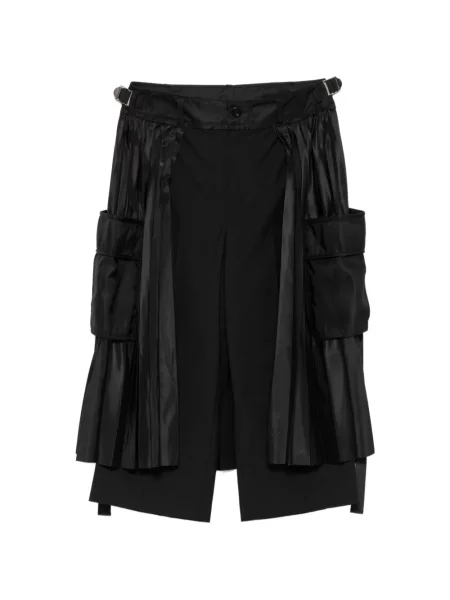 Decupat pantaloni Sacai negru