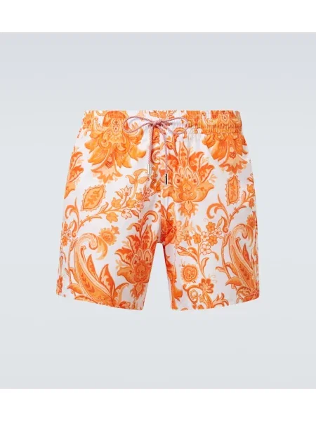 Slip de baie Etro cu imagine portocaliu