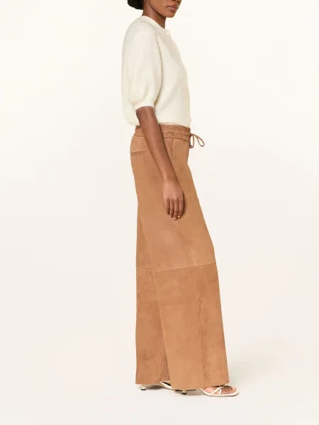 Studio Ar Skórzane Spodnie Nadia braun
