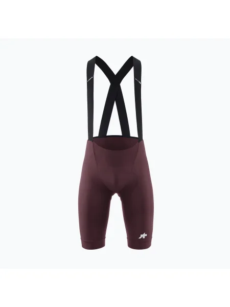 Pantaloni scurți de ciclism pentru bărbați ASSOS Equipe R Bib Shorts burgundy red roșu