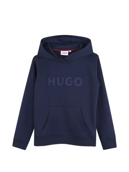 Bluza z kapturem dziecięca Hugo niebieska