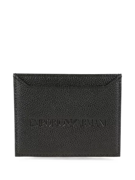 Novčanik Emporio Armani s autogramom crna