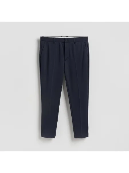 Reserved Chino slim fit nadrág tengerészkék